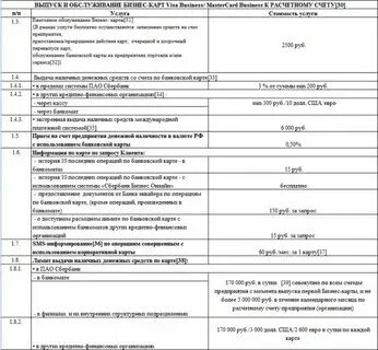 Комиссия за обслуживание расчетного счета