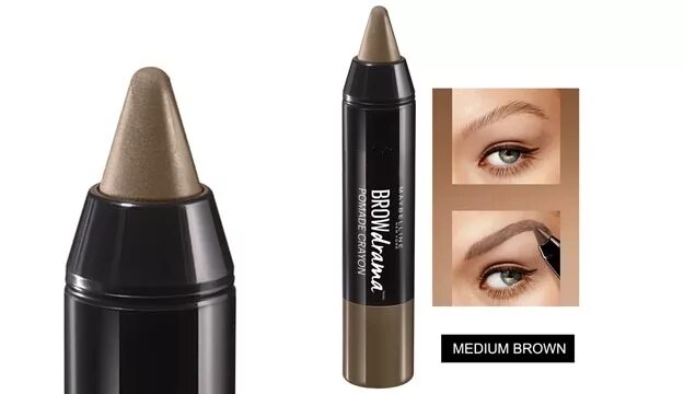 Мейбелин браун. Maybelline New York Brow Drama. Maybelline карандаш для бровей Brow Drama Pomade Crayon. Maybelline New York карандаш для бровей Brow Drama Pomade. Maybelline Medium Brown.