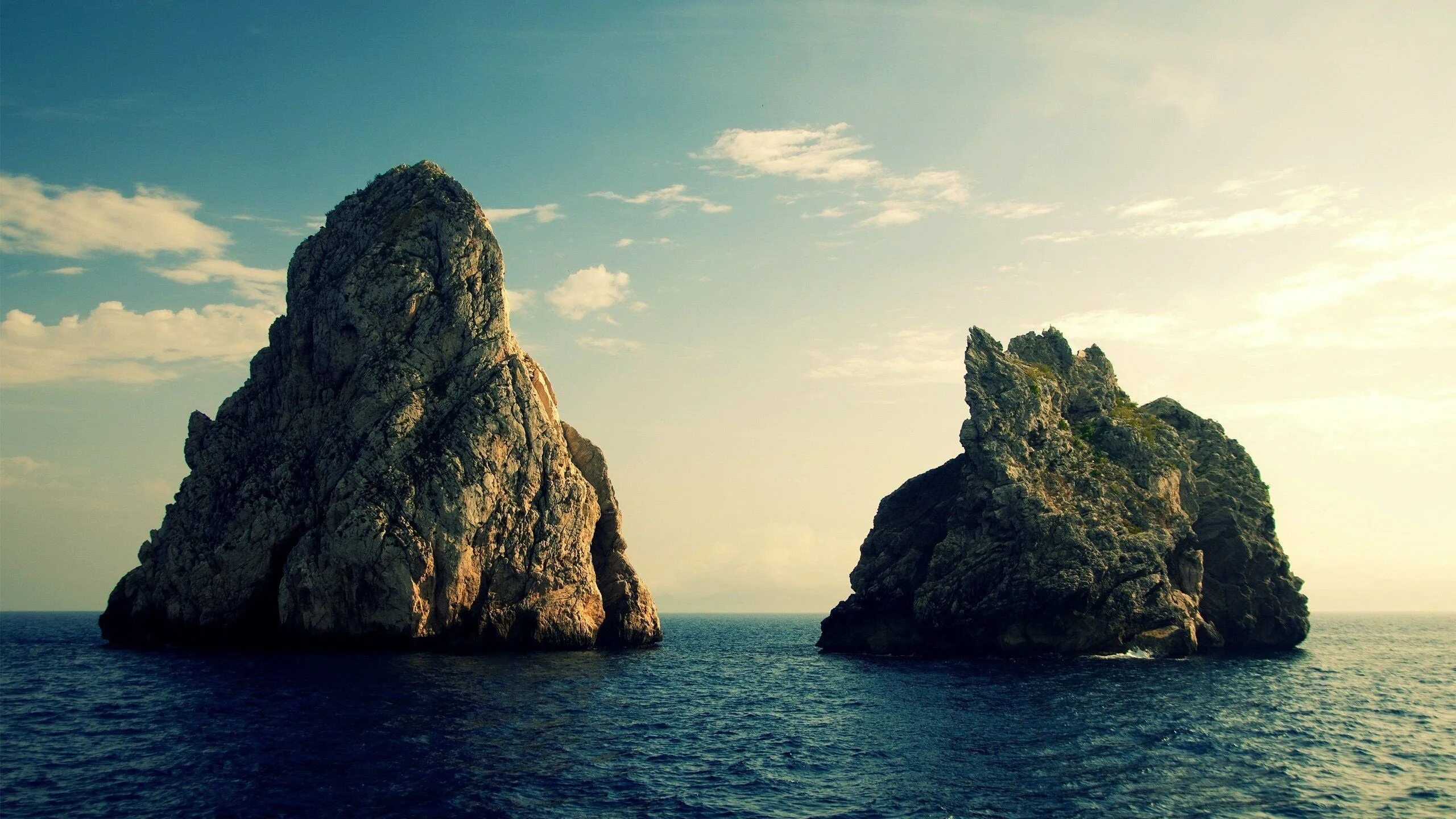 In the middle of the ocean. In the middle of the ocean