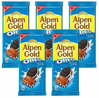 Шоколад alpen gold oreo молочный