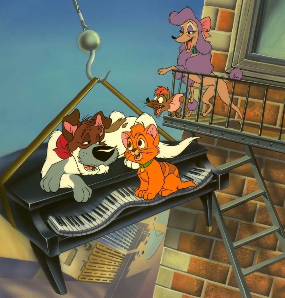 Оливер Дисней. Оливер и компания Доджер. Oliver and company