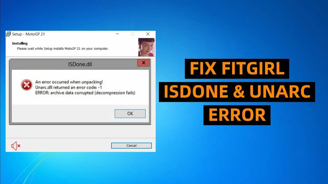 The setup files are corrupted please