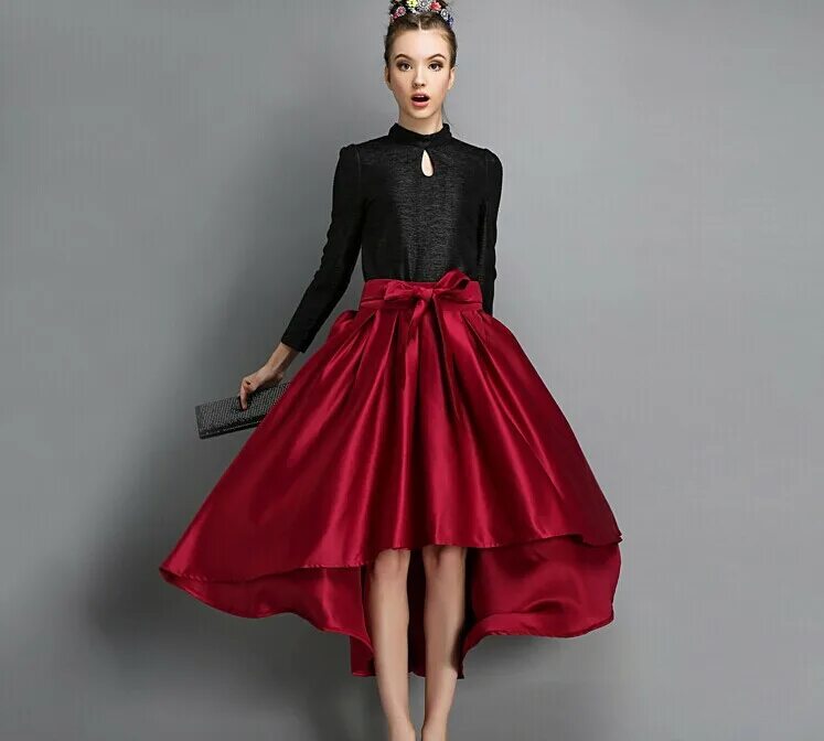 красная юбка на полных женщин. красная юбка в черный горох. праздничная юбка для женщин. красная юбка в горох. джинсовая юбка макси.