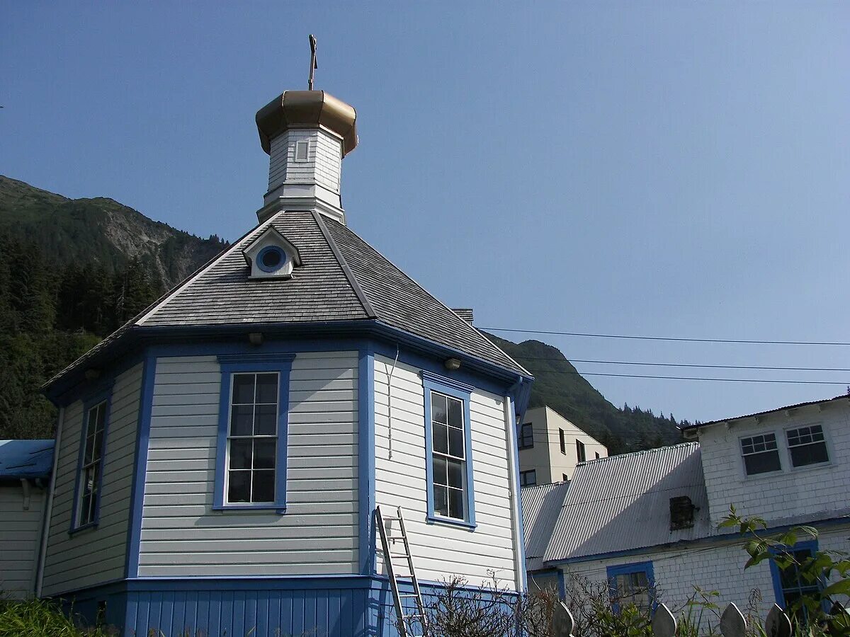 Аляска 8. Джуно Аляска Церковь. Русская Церковь в Juneau, Alaska. Православная Церковь в Джуно. Церковь Святого Николая (Джуно).