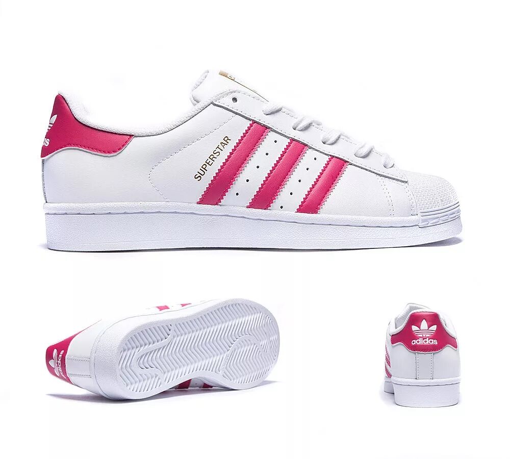 Адидас с розовыми полосками. Adidas Superstar White Pink. Кеды adidas Superstar розовые. Адидас Аллстар. Adidas Shoes White Pink.