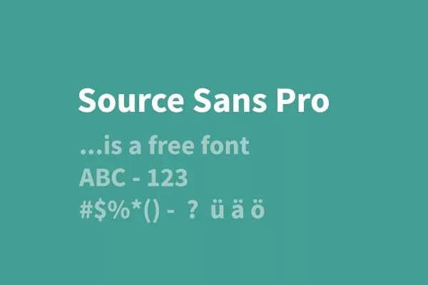 Шрифт source sans pro
