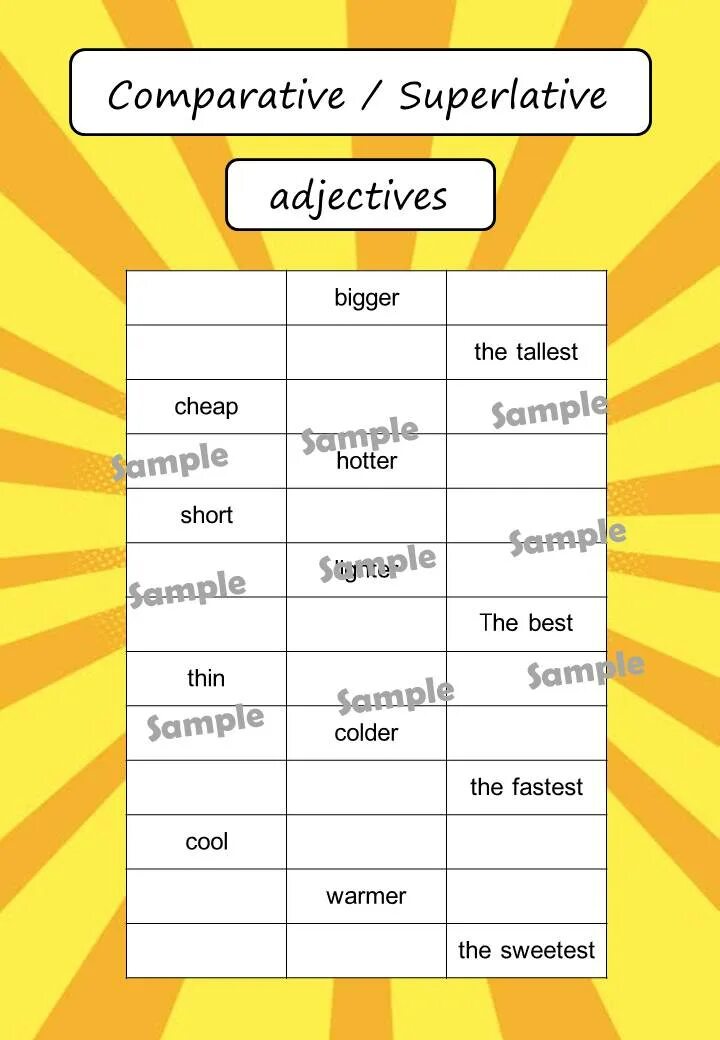 Tall comparative and superlative. Comparatives and Superlatives. Предложения с Comparative adjectives. Superlative предложения. Adjective Comparative Superlative fast.