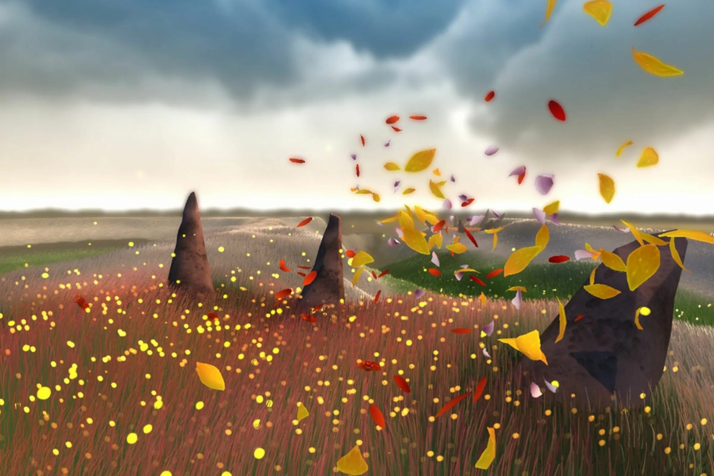 Flower thatgamecompany. Flower игра. Flower игра 2009. Journey и Flower игра.