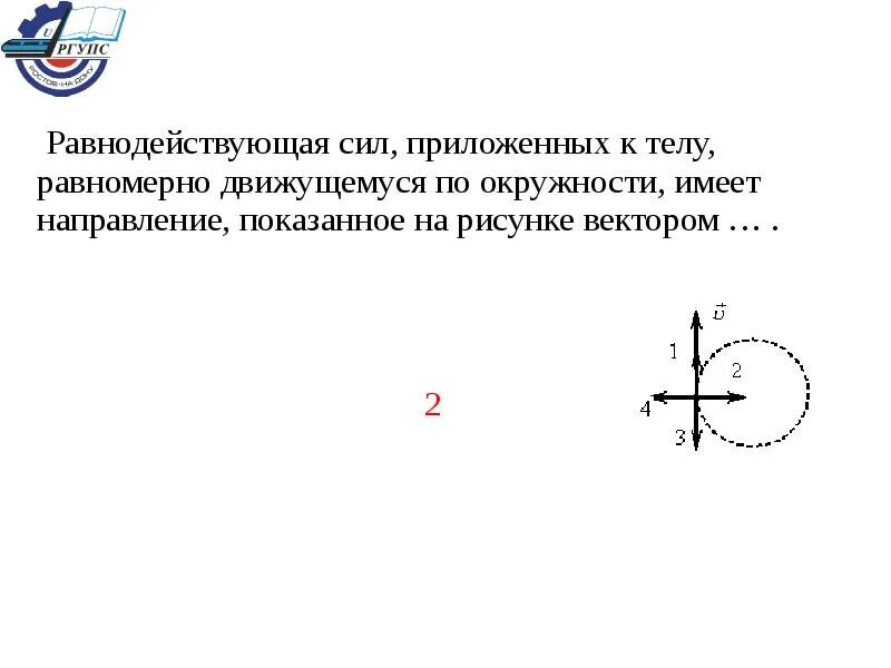 Равнодействующая всех приложенных. Равнодействующая всех приложенных