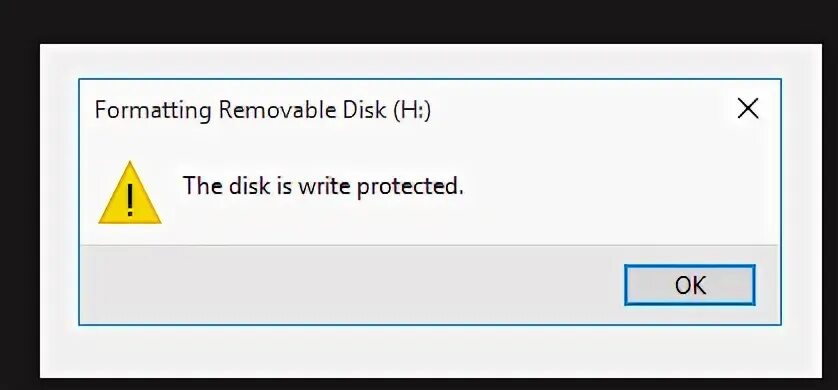 Read write is write protected. Write protect error. formatting usb drive (d:) this disk is write protected.