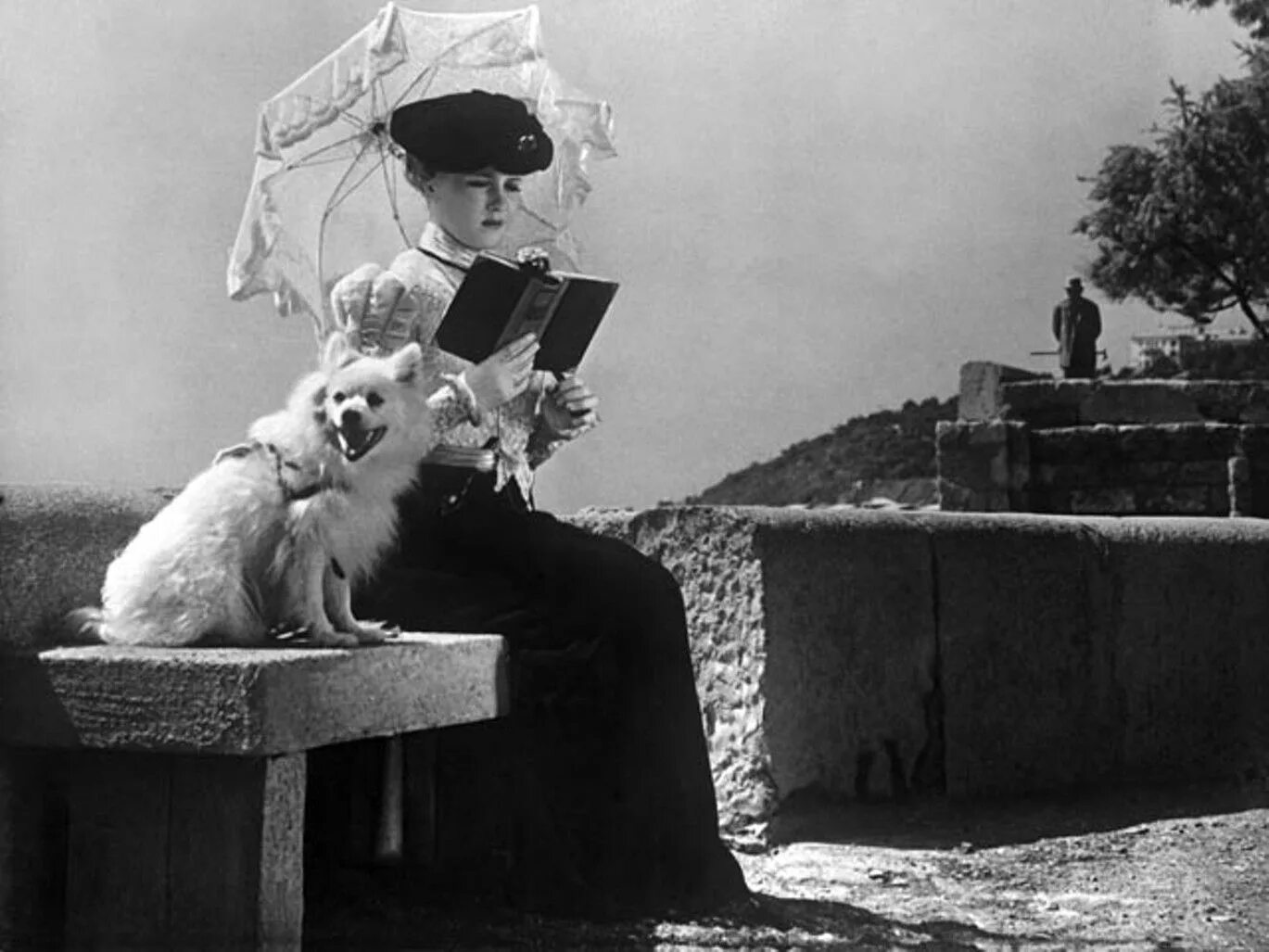 Человек в футляре дама с собачкой. Дама с собачкой Чехов 1960.
