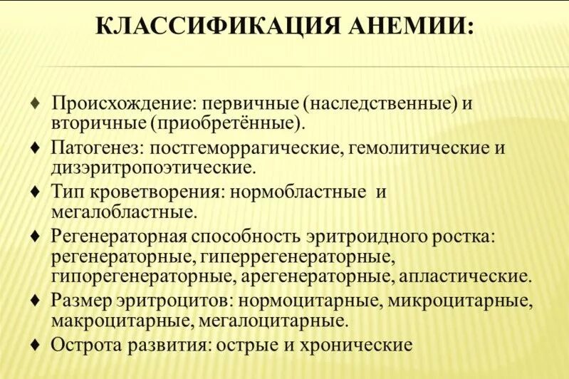 Тесты анемия у детей