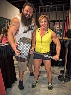 NPC Competitor Wendy Watson with American Strongman Robert Oberst Стиль.