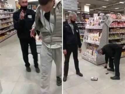 Кража охранником магазина