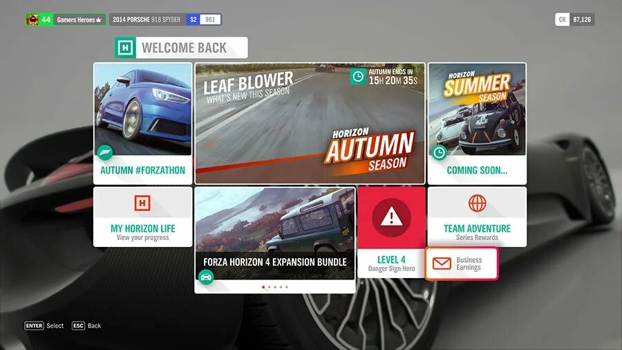 Форза как добавить друга. Меню forza 4. forza horizon меню. forza horizon 4 menu. форза хорайзон 4 меню.