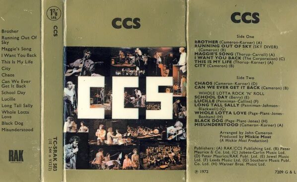 CCS whole Lotta Love. Collective Consciousness текст. CCS - CCS 1st 1971. CCS the best Band in the Land. Whole lotta текст