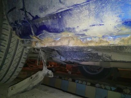 Заплатки на днище автомобиля