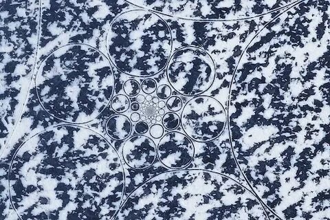 A work of art ice