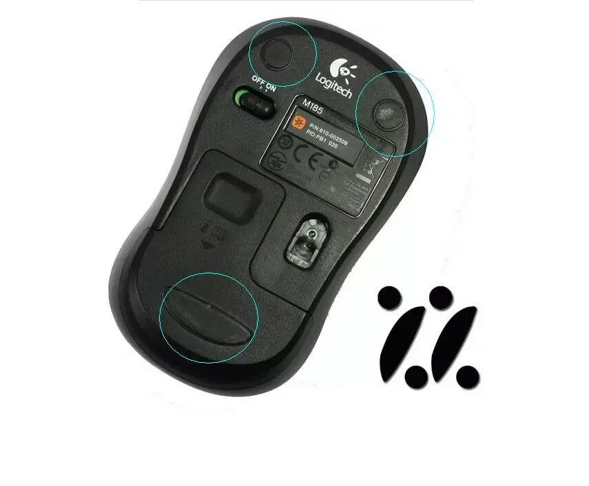 Logitech m185. Сменные ножки g703. Тефлоновые ножки m185. Ножки для мышки m560.