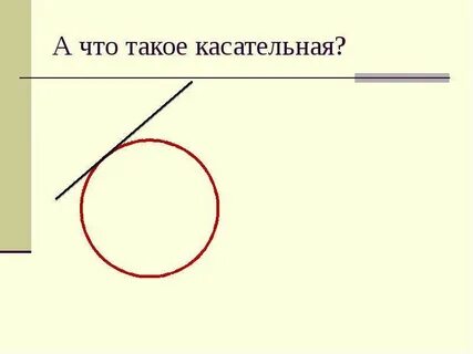 Общая касательная это