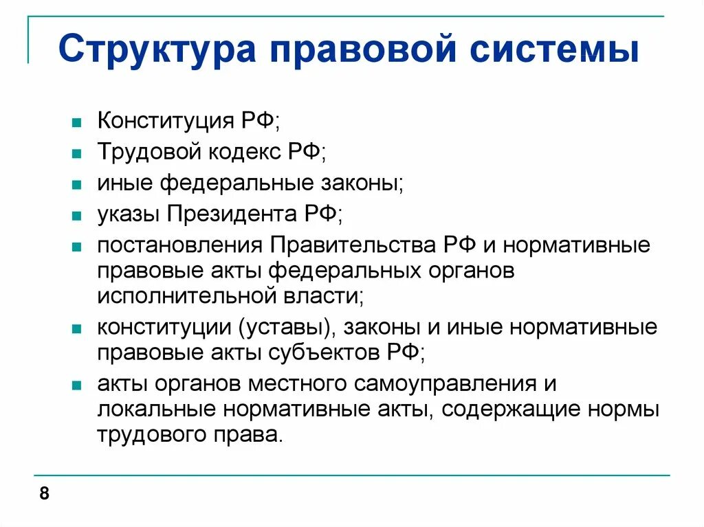 Современное российская правовая система. Структура правовой системы. Структура правовой системы общества. Структура правовой системы РФ. Структура Российской правовой системы.