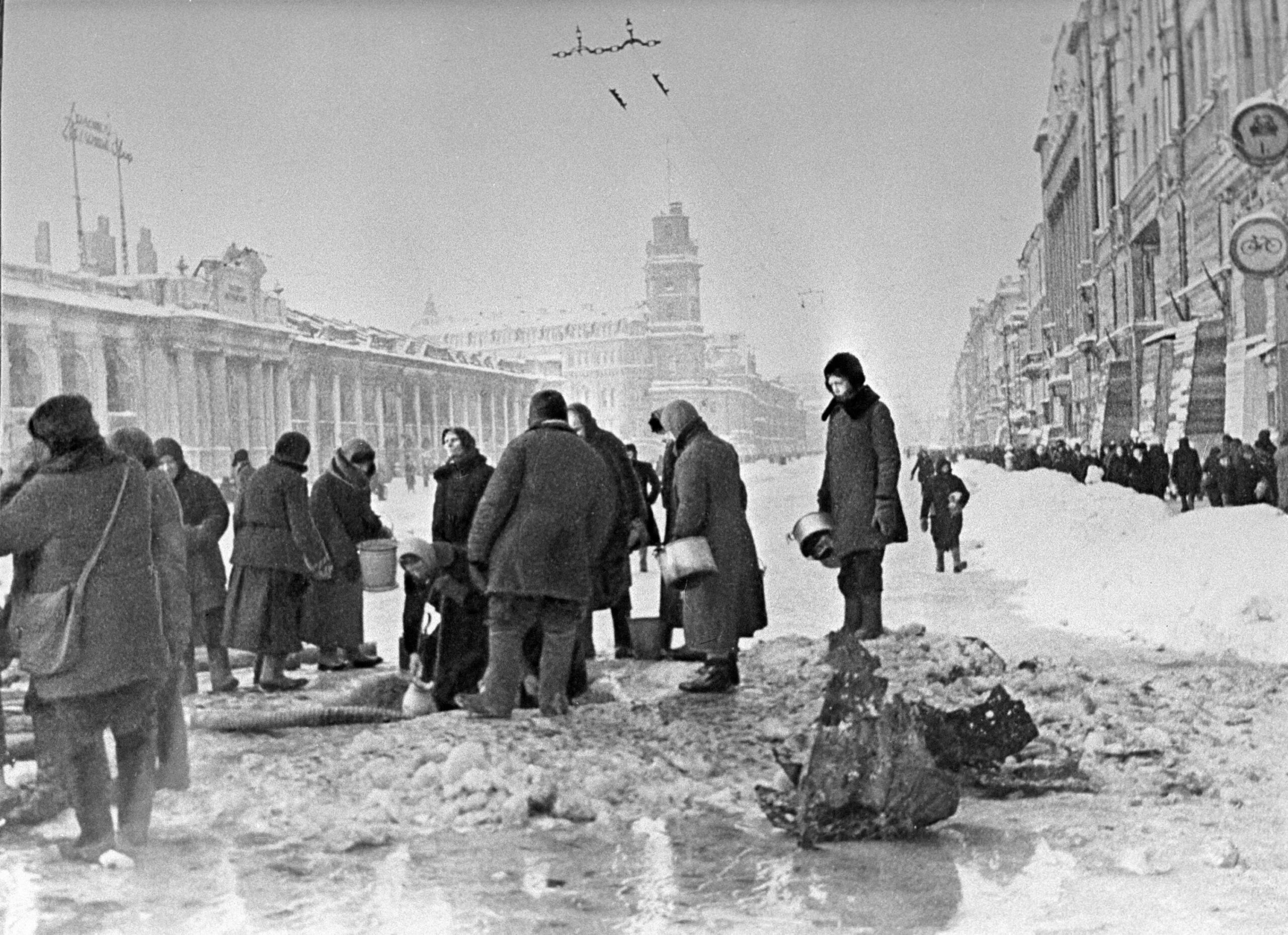 Освобождение Ленинграда 27 января 1944. Ленинградская блокада 1941.