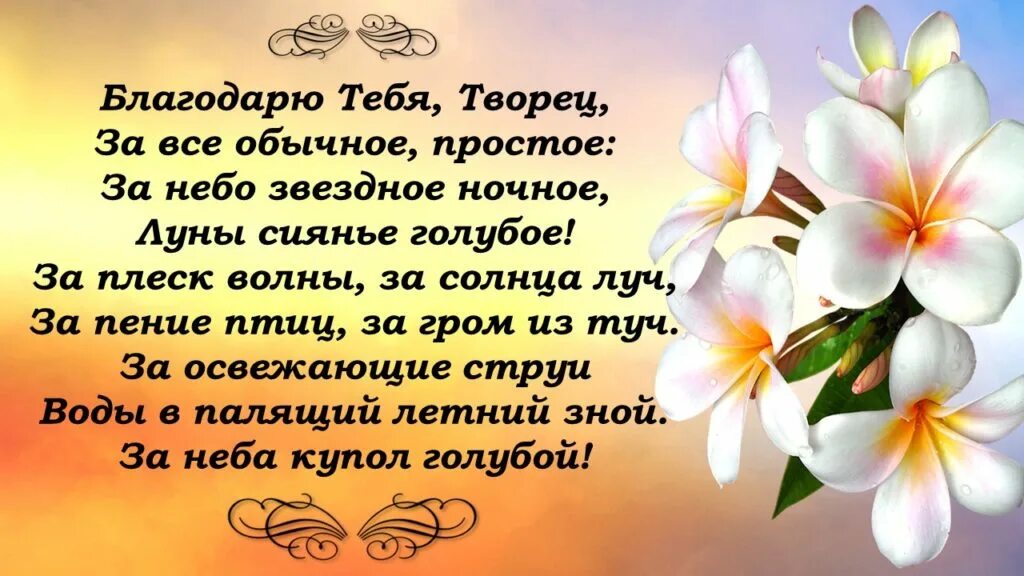 Благодарю тебя. За все тебя благодарю. Благодарю тебя за. Стихи за все тебя благодарю.