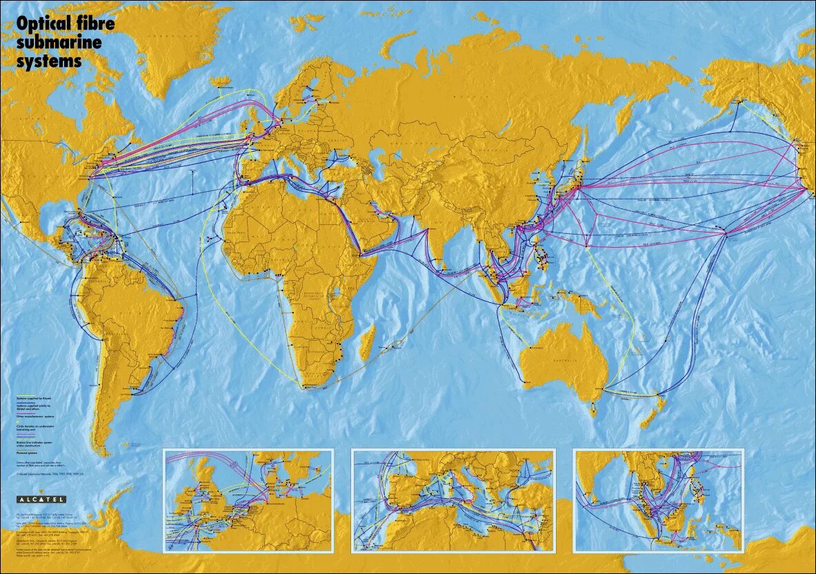 Кабели интернета в мире. Океанические кабели интернета карта. Карта подводных кабелей интернета в мире. Карта оптоволокна в мире. Схема подводных интернет кабелей.