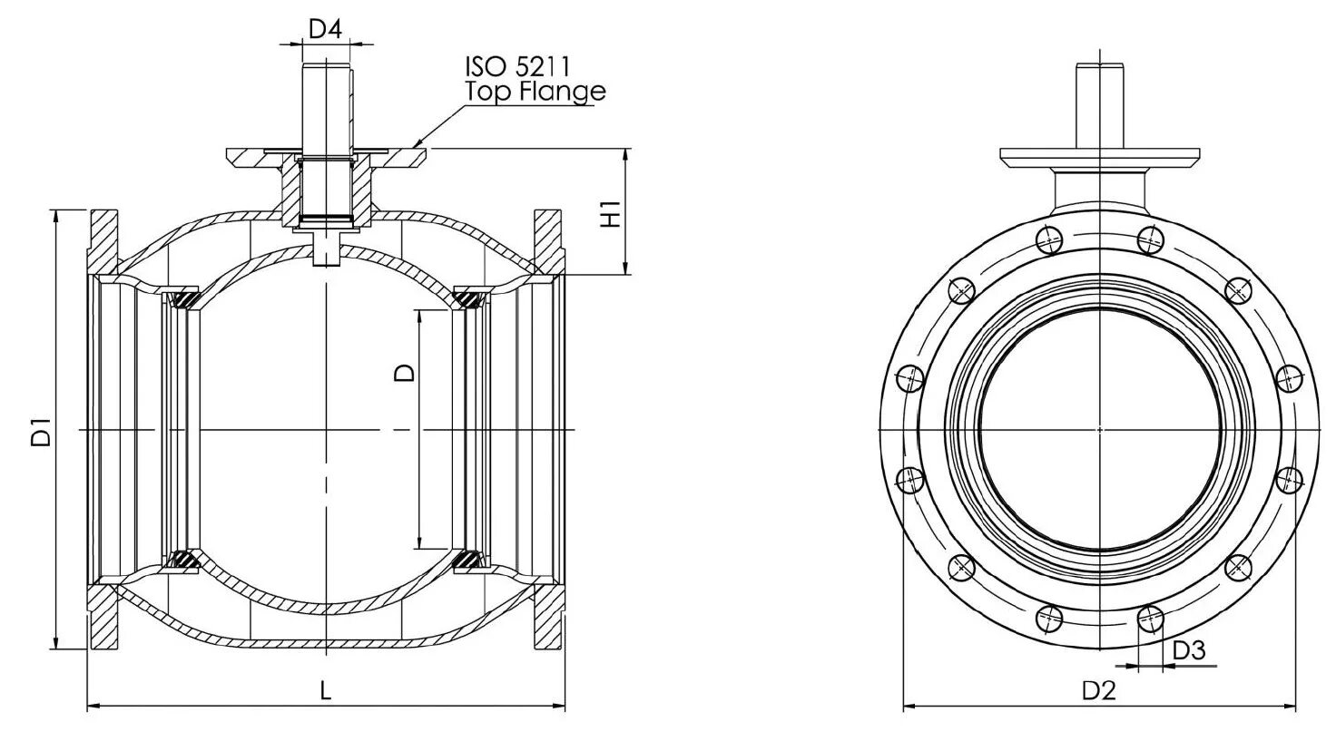 Размеры фланцевых кранов шаровых. Кран шаровый dn300 pn100. Фланец DN 300. Фланец ISO 5211. Кран шаровый dn300 чертеж.