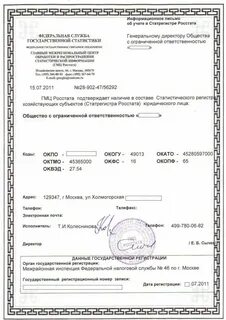 Росстат окфс