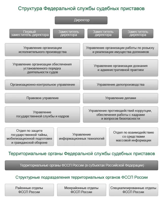 Федеральная служба судебных приставов задачи. Структурные подразделения территориальных органов ФССП России. Организационная структура службы судебных приставов. Федеральная служба судебных приставов РФ структура кратко. Таблицу структуры Федеральной службы судебных приставов.