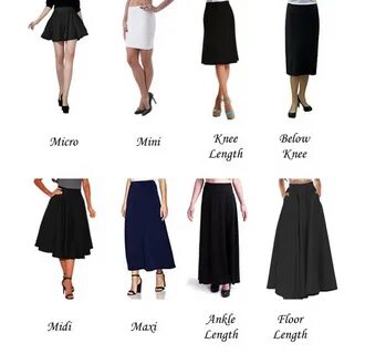 Types of midi skirts