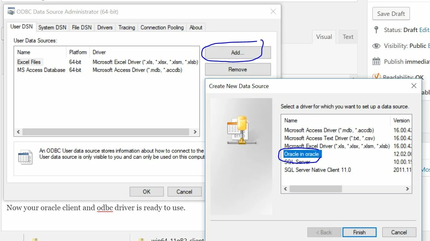 Client 64 bit. ODBC драйвер. Windows приложение ODBC. Microsoft ODBC for Oracle. ODBC data sources (32-bit).