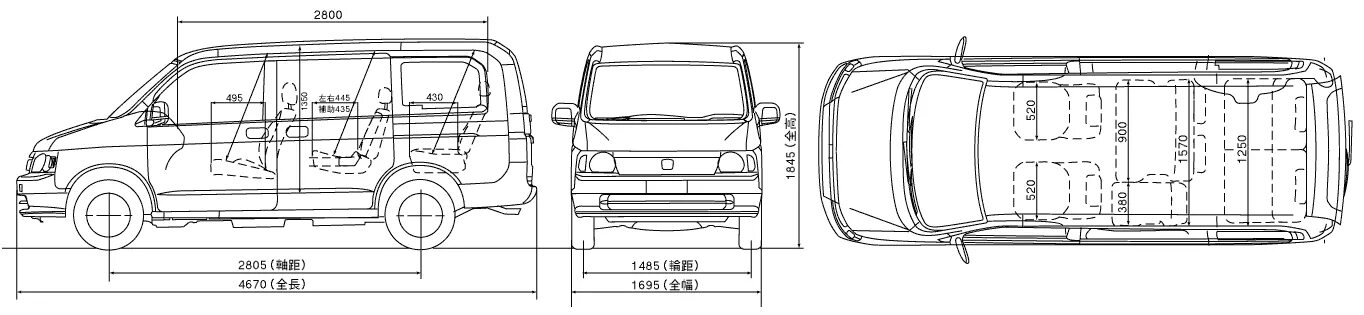 Размер honda stepwgn. Honda Stepwgn чертеж. Габариты Хонда Степвагон 2000 года. Honda Stepwgn 2016 габариты. Хонда Степвагон Размеры кузова.