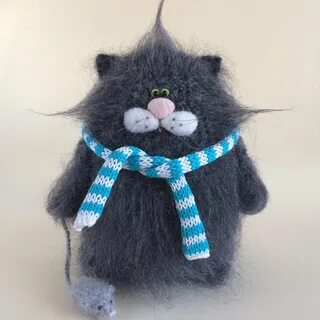 Кот игрушка связанные