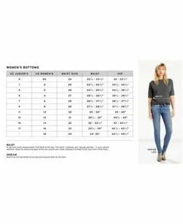 Levis размерная сетка женской