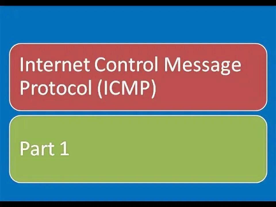 Control messages. ICMP redirect.