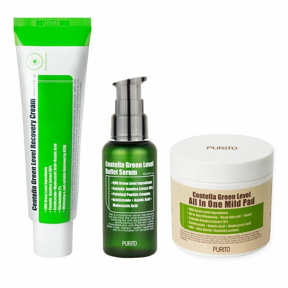 Крем Purito Centella. Корейская косметика Purito. Purito Centella Green Level Buffet Serum. Purito Green Level Serum.