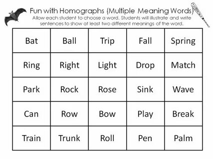 Write the words for meanings