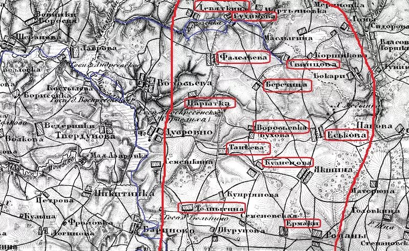 деревни юхновского уезда