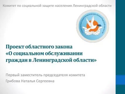 Проект областного закона