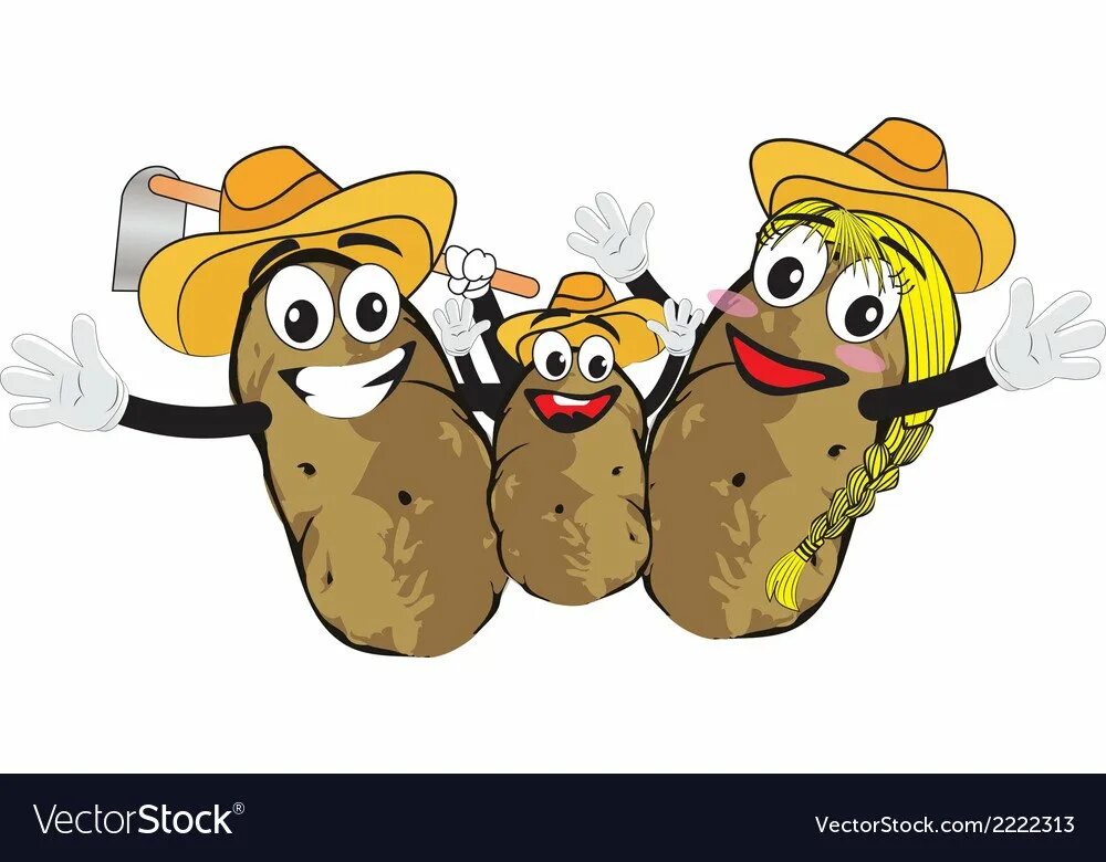 Веселая картошечка. Веселая картошка. Картофель мультяшный. Картошка рисунок. Смешная картошка рисунки.