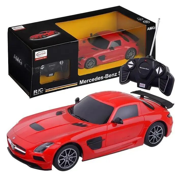 Детские машины модели. Игрушка Мерседес SLS масштаб 1:18. 54100 Р/У 1:18 Mercedes-Benz SLS AMG. Rastar Mercedes-Benz SLS. Машина Rastar на радиоуправлении Мерседес.