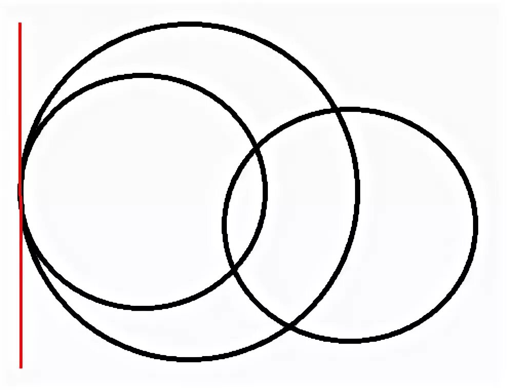 Из 3 кругов сделать 2. Четыре окружности. Три круга. Пересечение 5 кругов.