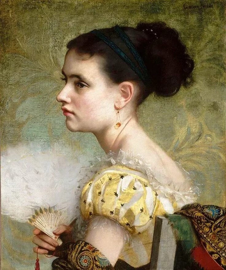 Дама с какого года. Gustave Jean Jacquet ( 1846-1909) художник.