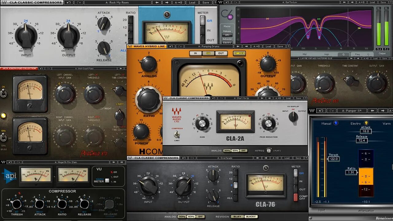 Waves plugins. Компрессоры waves vst. vca компрессор vst. sonalksis sv-315. лимитер vst waves.