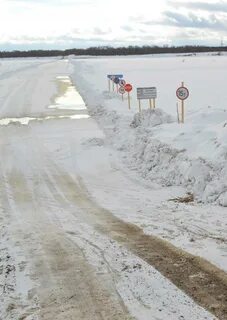 Переправа зимой
