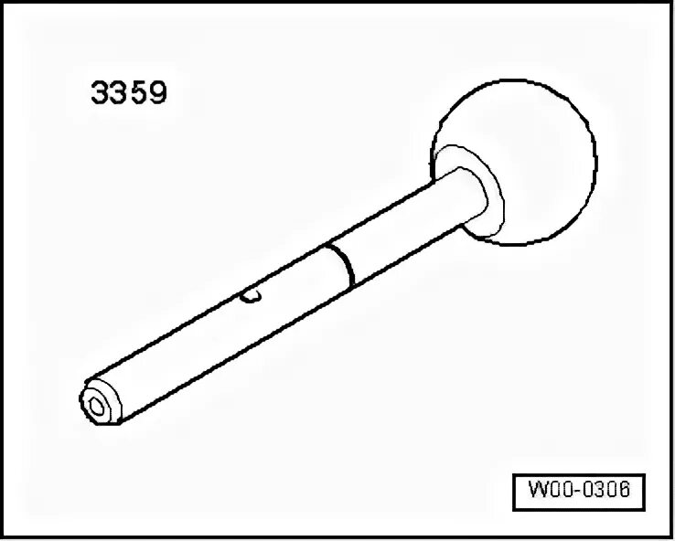 Фиксатор шкива ТНВД VAG 3359. VAG 3359. 3359 Фиксатор. VAG 3359: t20102.