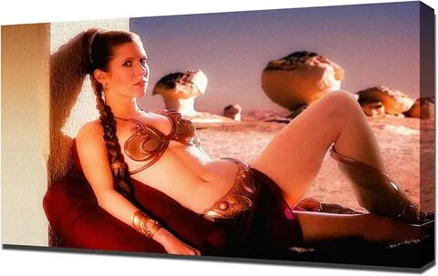 Amazon.com: Compatible con Carrie Fisher Princess Leia 5 - Arte moderno - C...