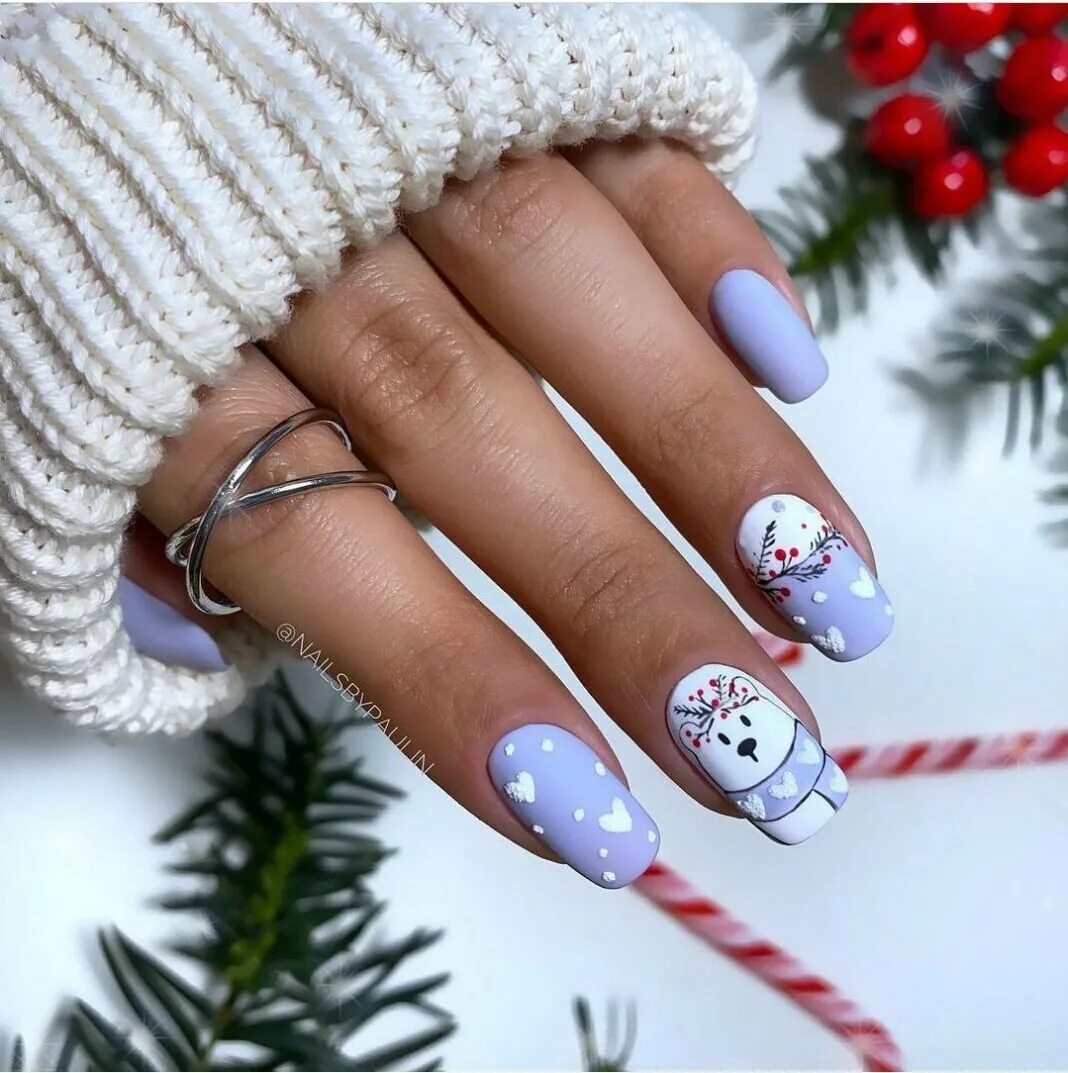 Новинки зимы 2022. Чебоксары зима 2022. Маник 2022. Зимние ногти. Идеи зимнего маникюра.